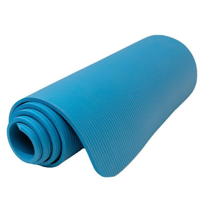 8mm Extra Thick Non-Slip Yoga Mat for Home Workouts Blue