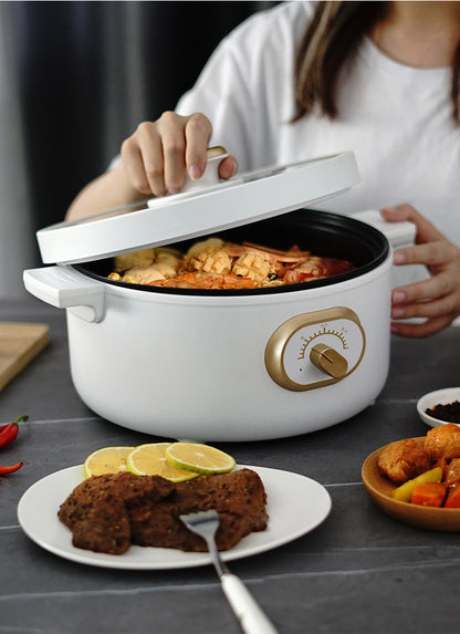 3L Multi-Function Non-Stick Electric Hot Pot White