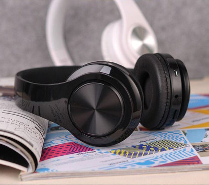 3D Stereo Noise Reduction Bluetooth Wireless Headphones Black