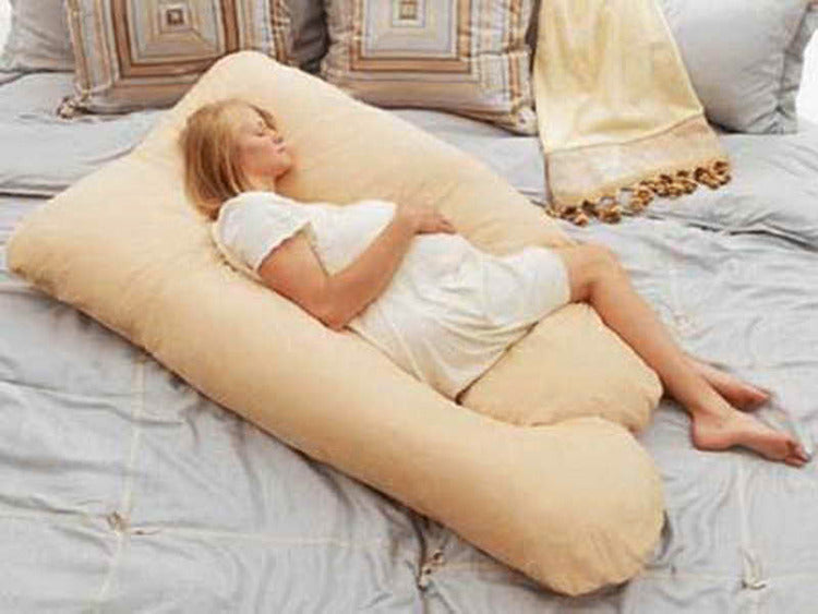 Large Comfort Support Body Pillow Beige