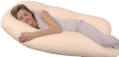 Large Comfort Support Body Pillow Beige