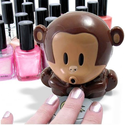 Monkey Nail Dryer Fan for Fast Nail Art Drying Manicure Pedicure