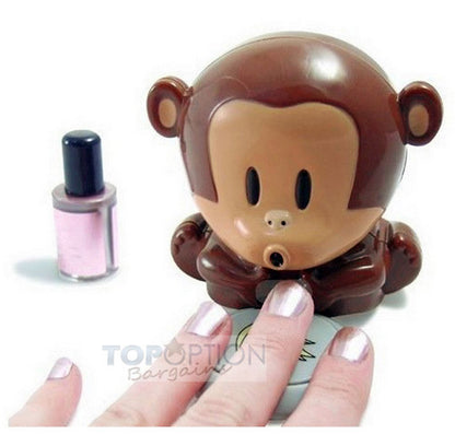 Monkey Nail Dryer Fan for Fast Nail Art Drying Manicure Pedicure