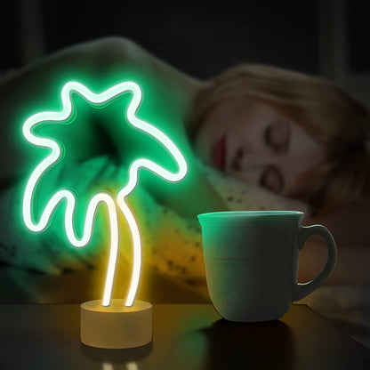 Tropical Palm Tree Neon LED Night Light Lamp for Home Decor