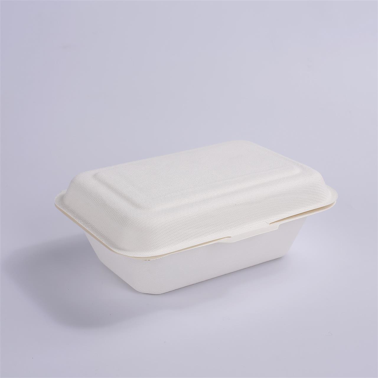 50 Pack X Large Biodegradable Takeaway Dinner Box Disposable Food Containers 600mL