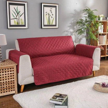 3-Seater Quilted Water Resistant Sofa Slipcover Furniture Protector