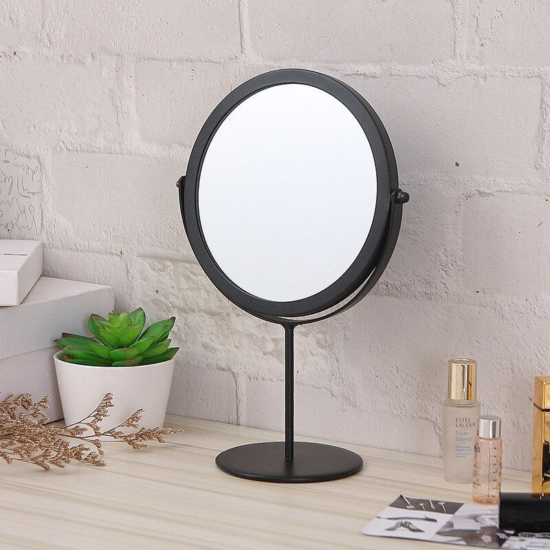 360-Degree Rotating Makeup Vanity Mirror for Perfect Beauty Routine Black