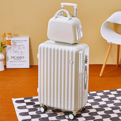 Designer Cabin Carry-On Luggage Set Travel Suitcase White