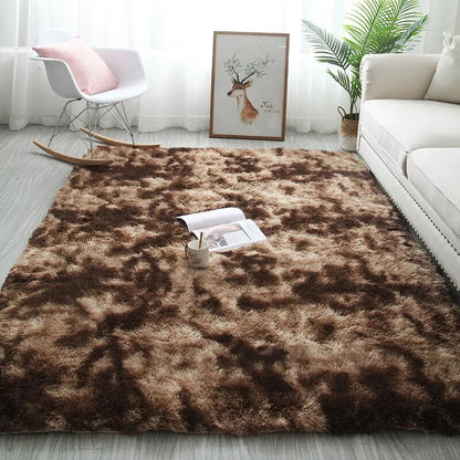 300 x 200 XL Soft Cozy Shag Rug Chocolate Mocha