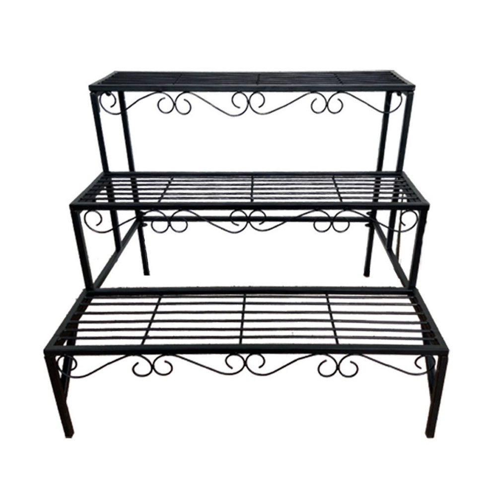 Elegant Metal Garden Plant Stand Shelf Display Rack Flower Pot Holder Organizer