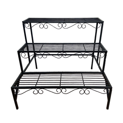 Elegant Metal Garden Plant Stand Shelf Display Rack Flower Pot Holder Organizer