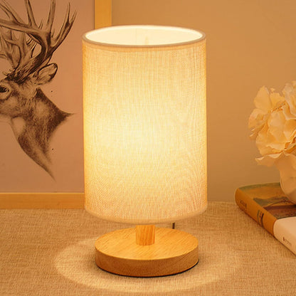 Elegant Wooden LED Table Lamp Night Light for Cozy Ambiance