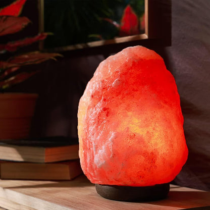 Natural Himalayan Salt Lamp Crystal Rock Night Light for Relaxation and Wellness - (1-2kg)