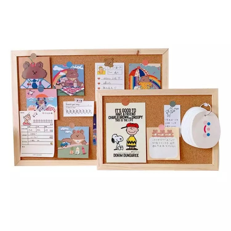 Large Corkboard Message Bulletin Notice Memo Board for Home Office