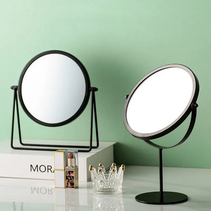 360-Degree Rotating Vanity Makeup Mirror for Perfect Grooming Black