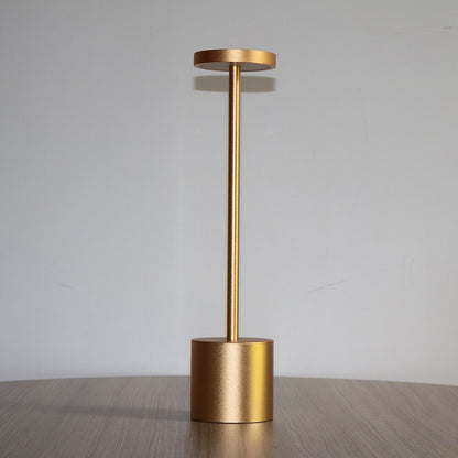 Tall Cordless LED Touch Sensor Table Lamp Modern Gold Design