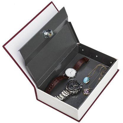 Secret Dictionary Book Safe with Combination Lock for Home Security Navy