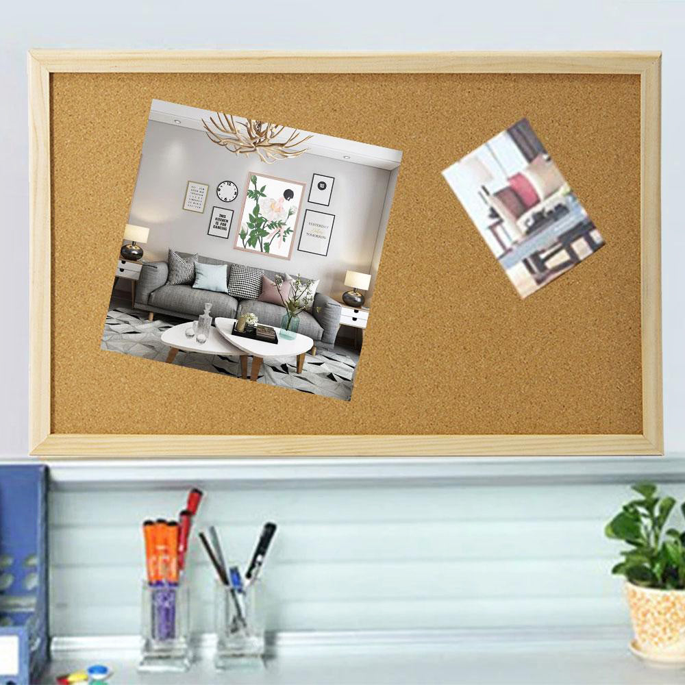 Large Corkboard Message Bulletin Notice Memo Board for Home Office