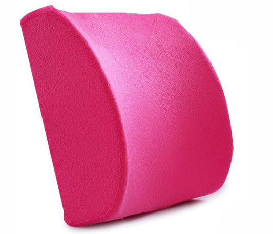 Memory Foam Lumbar Support Cushion Pink