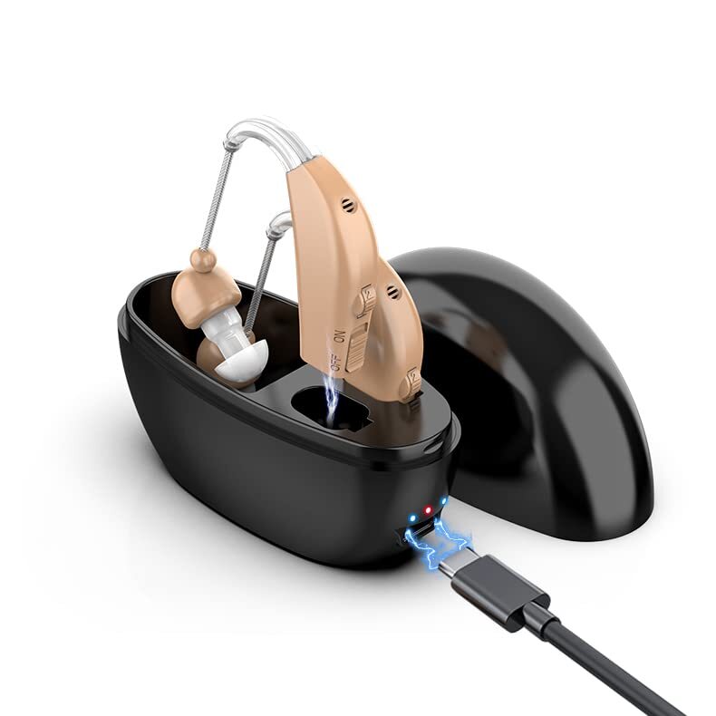 Rechargeable Wireless Hearing Aid Sound Amplifier for Clear Hearing