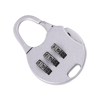 Secure Combination Lock for Luggage and Suitcases Travel Padlock Silver