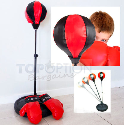 Kids Boxing Punching Bag Set with Gloves for Training and Fitness