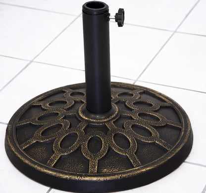 Heavy Duty Iron Outdoor Patio Umbrella Base Stand for Stability