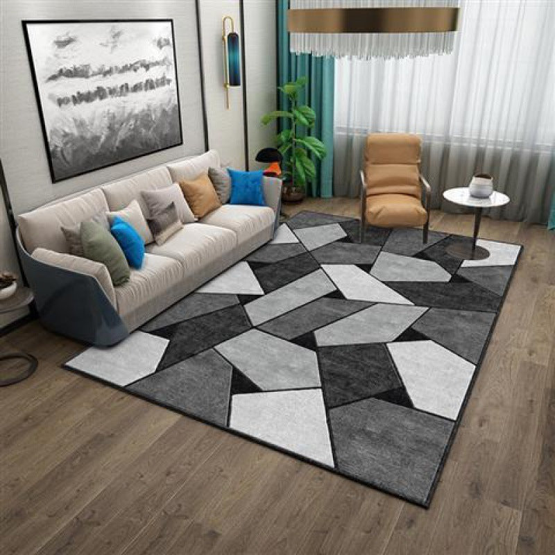 160 x 120 Rock Rug Stylish Design Easy-Clean Comfort Carpet Mat