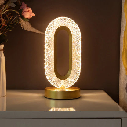 Elegant Crystal LED Table Lamp Night Light for Home Decor