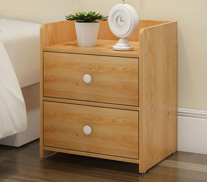 2 Pack Oak Bedside Table Chest of Drawers Stylish Bedroom Furniture