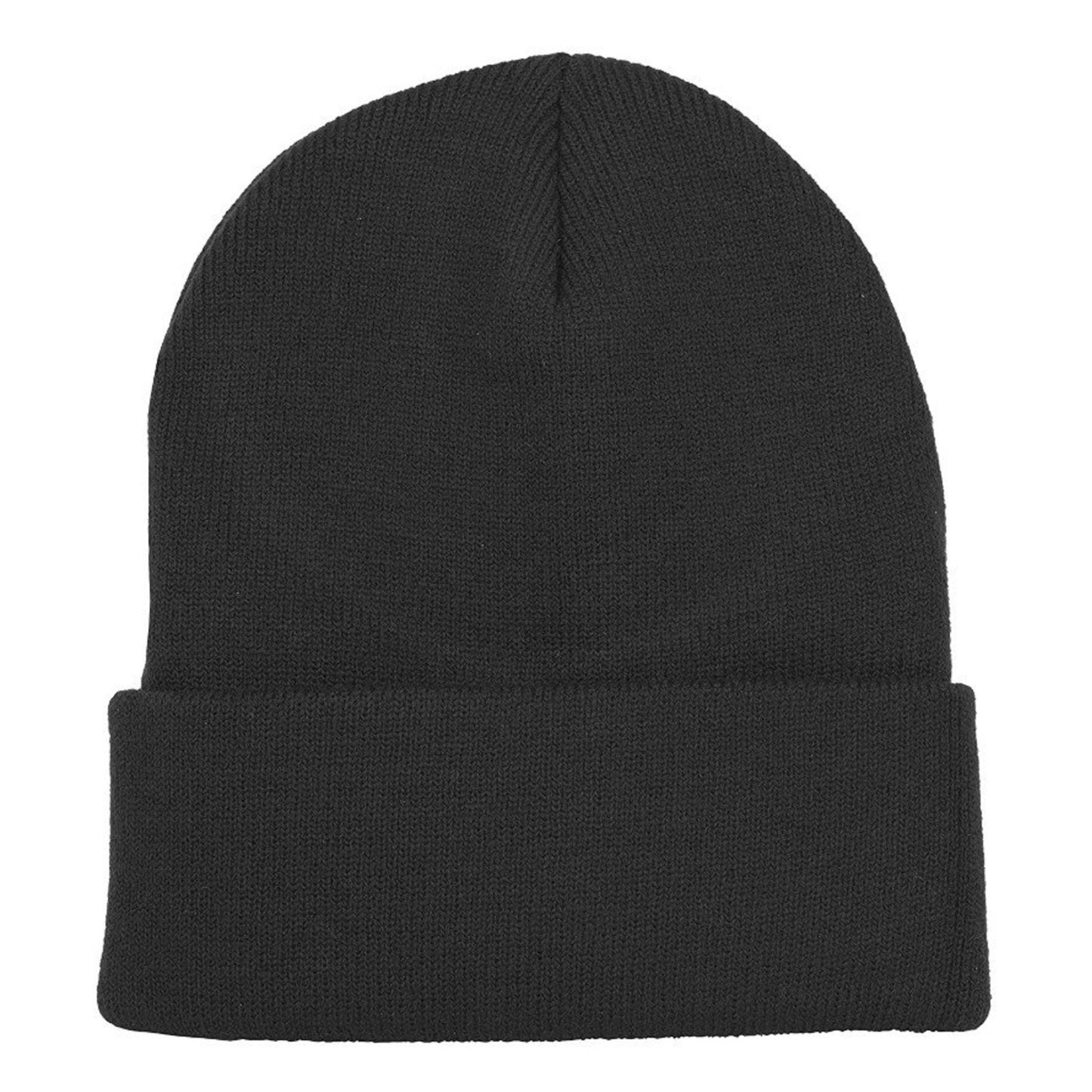 Cozy Warm Knit Unisex Beanie for Men and Women Black