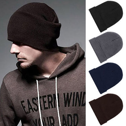 Cozy Warm Knit Unisex Beanie for Men and Women Black