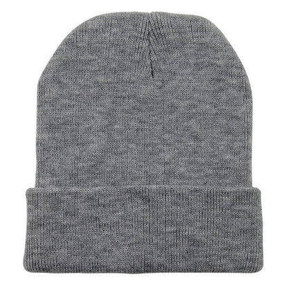 Cozy Warm Knit Beanie for Men and Women Grey