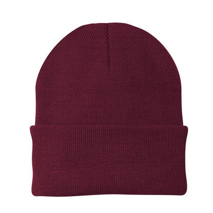 Cozy Warm Knit Unisex Beanie for Men and Women Maroon