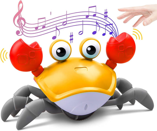 Interactive Crawling Crab Toy with Music and Lights for Kids Learning Fun