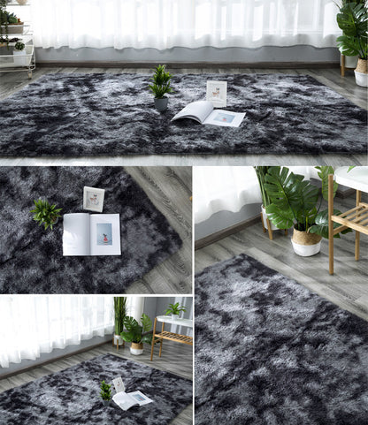 Extra Large 300 x 200 Soft Cozy Shag Rug Charcoal Grey