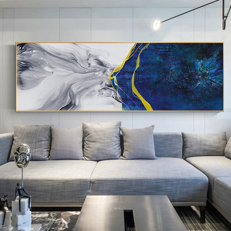 100cm x 30cm Abstract Wall Art Framed Long Canvas Painting Modern Decor