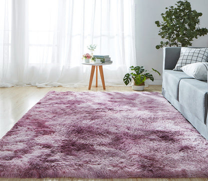 200 x 140 Comfortable Soft Shag Rug for Bedroom Living Room Purple Lilac