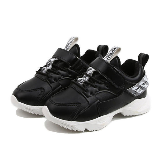 Boys Lightweight Breathable Running Shoes Black