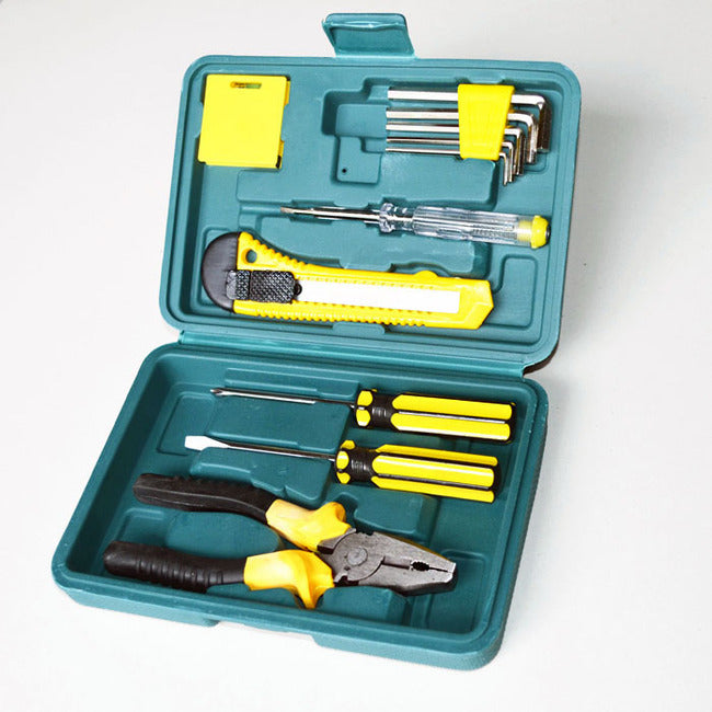 2 Pack Portable Multi-Purpose Household Tool Kits 12PCS Essential Set