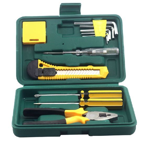 2 Pack Portable Multi-Purpose Household Tool Kits 12PCS Essential Set