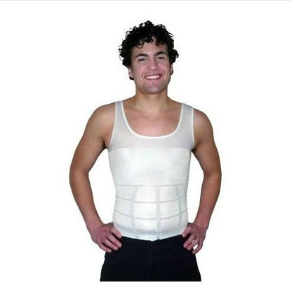 Men's Slimming Body Shaper Vest Shirt for Weight Loss and Compression