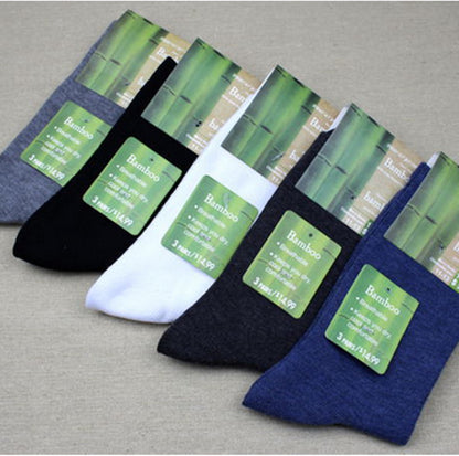 10 Pack Bamboo Fiber Socks Natural Antibacterial Breathable Comfort