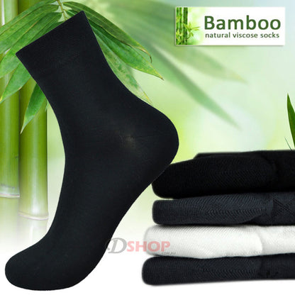 10 Pack Bamboo Fiber Socks Natural Antibacterial Breathable Comfort