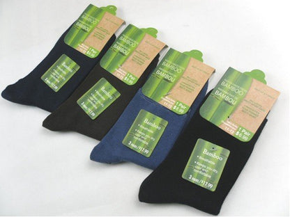 10 Pack Bamboo Fiber Socks Natural Antibacterial Breathable Comfort