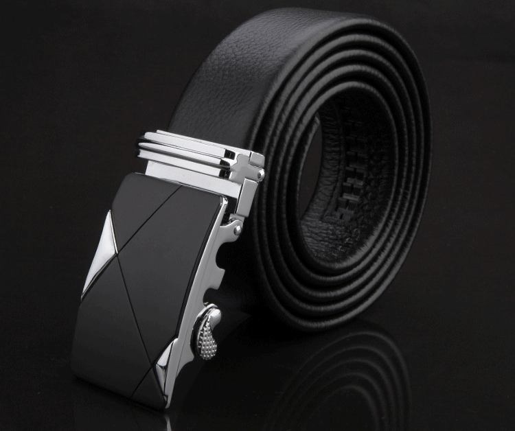 Premium Genuine Leather Belt with Stylish Silver Buckle