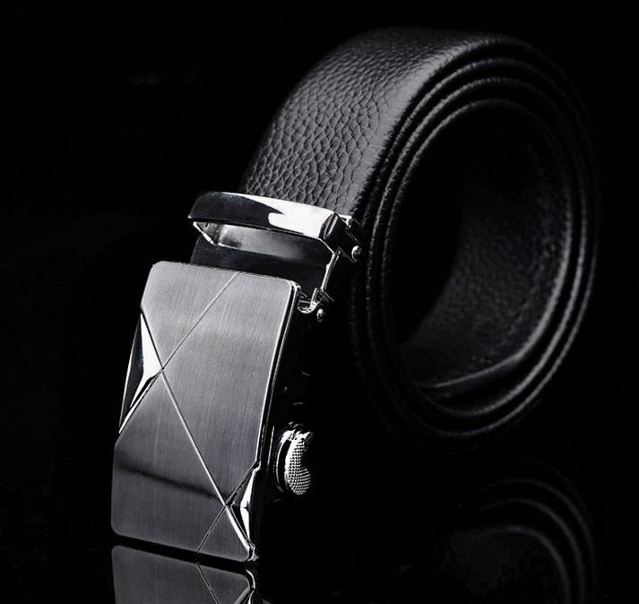 Premium Genuine Leather Belt with Stylish Silver Buckle