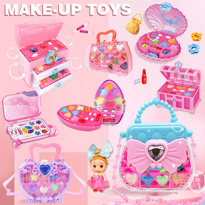 3-Tier Princess Makeup Box Play Set with Drawers for Girls