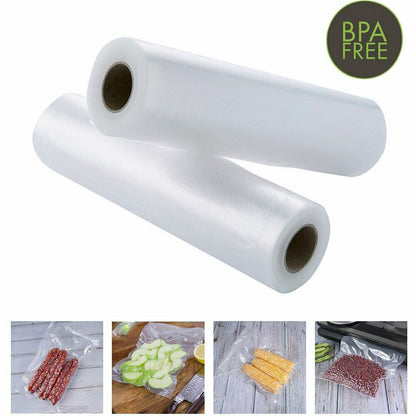 5m Large Vacuum Sealer Bags Food Storage Saver Seal Bag Roll 28 x 500cm