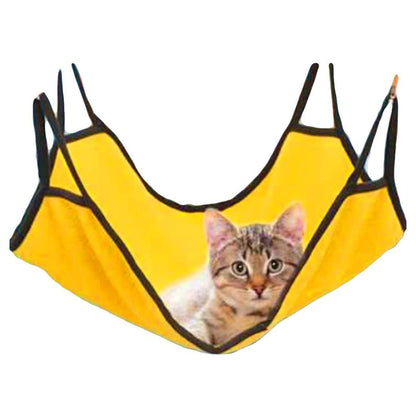 Comfortable Cat Hammock Hanging Pet Cage Swing Bed Yellow